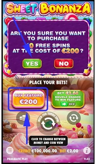 Шаг № 4: Бонус и бесплатные вращения